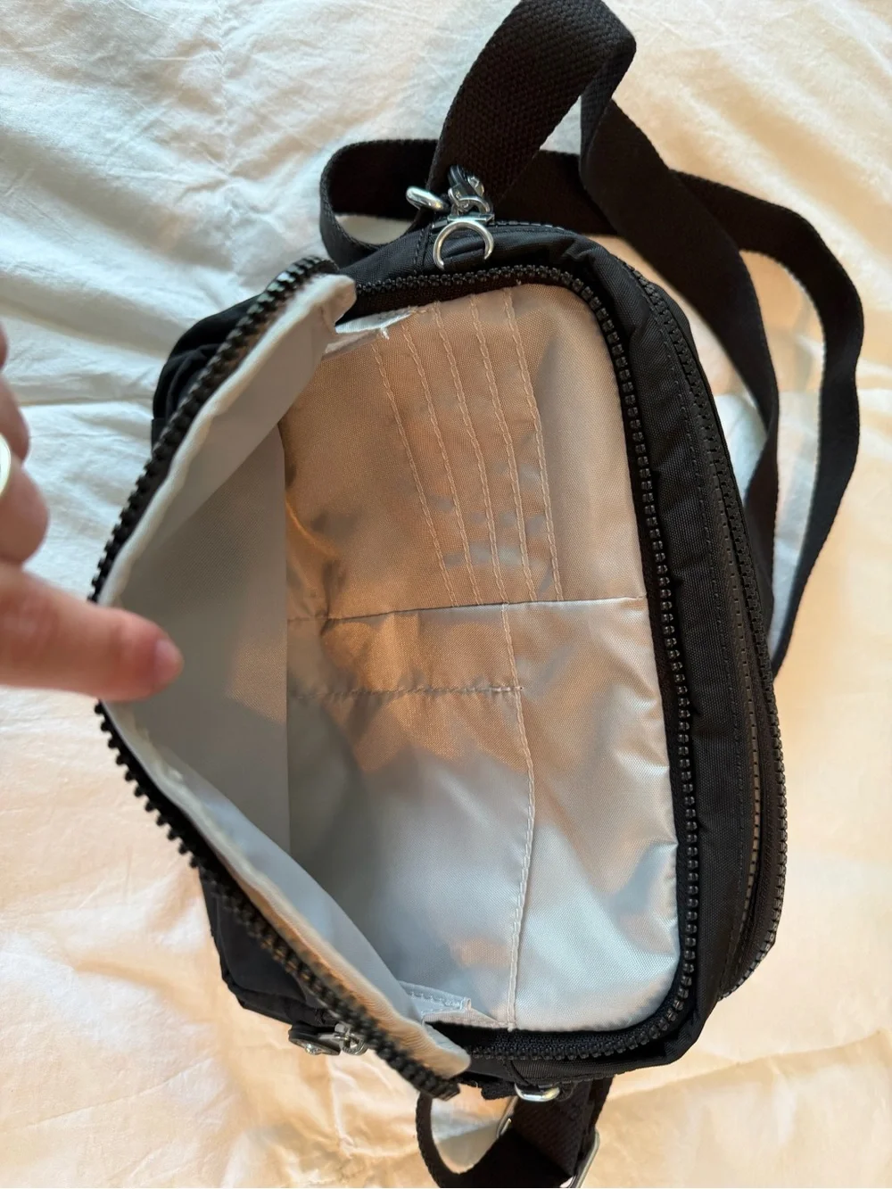 Black Crossbody Shoulder Bag - Kipling bum bag Fanny